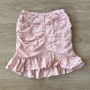 Open Edit pink ruched mini skirt